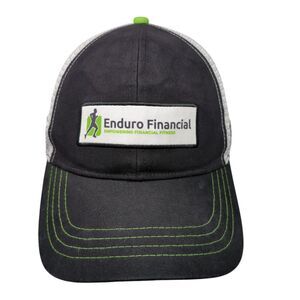 Enduro Financial Snapback Trucker Hat Black OSFM Mesh Back Boco Gear
